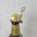 Fussball Gelb-Weiss Zinndeckel für Bierflaschen